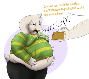 Asriel is a growing boy by RestlessMaws