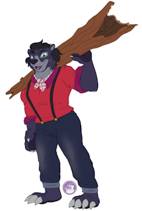 Burly woman bear concept (Art challenge) by HyperChibiAbsol