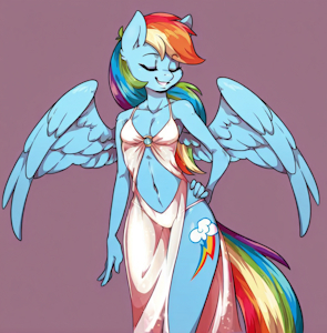 Rainbow's Gown by BananaSugar