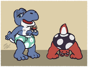 Baby Yoshis by PoorSal