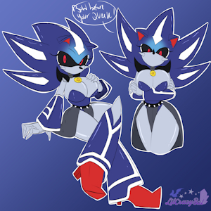 Fem Neo Metal Sonic by LilCrazyBat