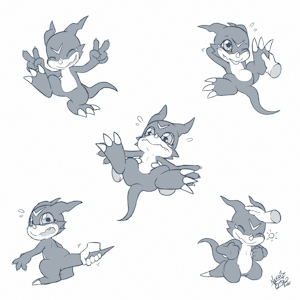 Showboating Veemon [C] by NekoStar