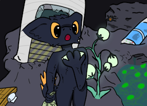 Expie outside a pod by RaindropTheFurry