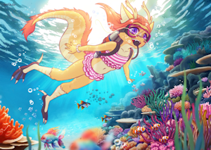 Underwater fun! by SeaDewGin