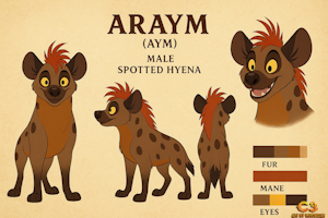 Araym, the Spotted Hyena by Vercursar