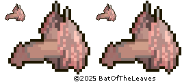 Crawling Animation And Sprite Sheet for Amber the Fruit Bat by BatOfTheLeaves