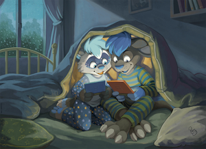 Rainy Night Sleepover by pandapaco