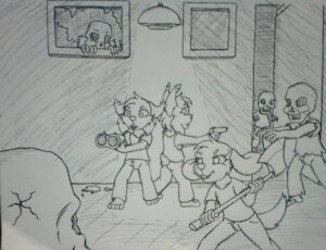 Zombie Outbreak Doodle by Autumnbear