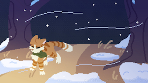 walking through the cold by paddedpurr