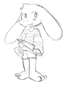 Knife goat by FranPan