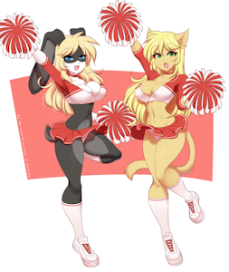 Leona and Ruby cheerleaders by re-Sublimity-kun by UnusualUnity