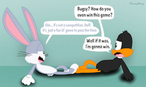 Frenemy Footsies by HarmonyBunny