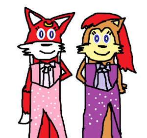 Sakura And Makoto In Satin Dresses by jeremycrimson