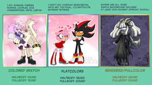 Commission Price Sheet by CEOofDestructix