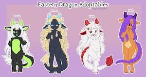 Fundraiser Adoptables: Eastern Dragons! by ItsyMitsy