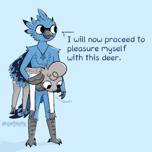 I will now proceed to pleasure myself with this deer. by Aevery