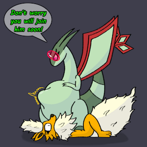 Flygon & Flareon by AlphabetABC