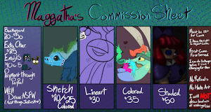 Commission Sheet by Maggathaaa