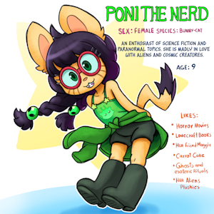 👽Poni the Nerd Refsheet by ichduhernz