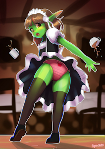 Little gobby maid by SynnfulTiger