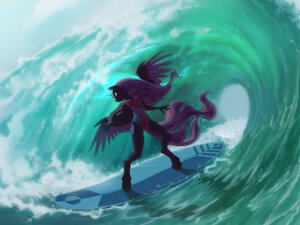 Surfing Nyx By Gor1ck by Beltar