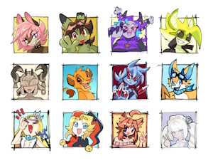 Colored Sketch Commissions by Spaicy