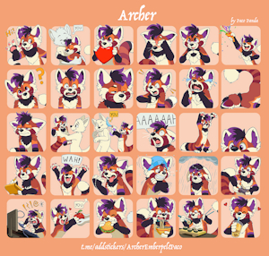 Archer Telegram Stickers by pandapaco
