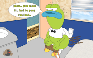 Ed bighead's toilet explosion~ by GhostlyFantasy