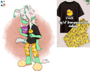 Noiva in "draw your character in this" duck jumpie edition by MoonWolfy