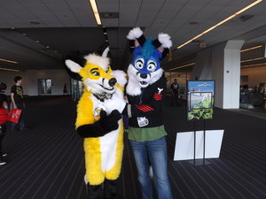 dotty fox with another fox by girlyfox