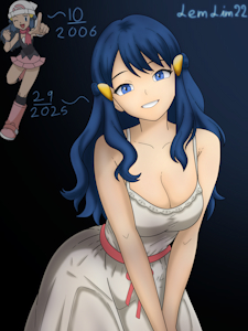 Dawn (Pokemon) if she aged in real time! by LemLim22