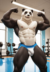 Panda Poser by xlupine