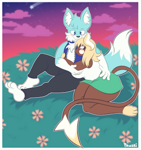 Under the Stars 💙⭐️🤎 by Thunderax22