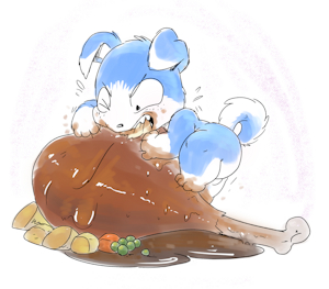Ty's Thanksgiving feast by LKIWS