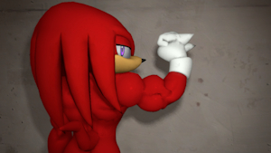 Knuckles Flexing Up by RoenTheBear