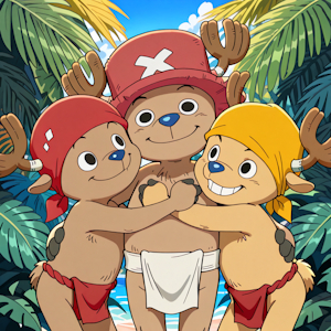 Chopper in hugs brothers by vasan