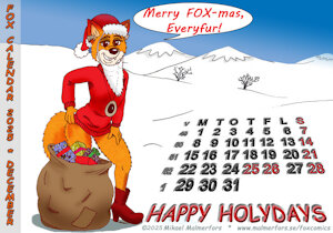 Fox Calendar 2025 - December by Micke