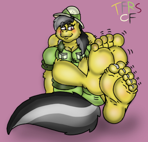 Barefoot Daring Do by TheRedSkunk