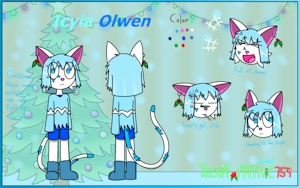 Christmas special character-- Icyia Olwen (v2) by Netherkitty