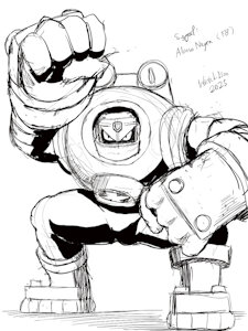 Sketch 462 - GutsMan.EXE by WinickLim