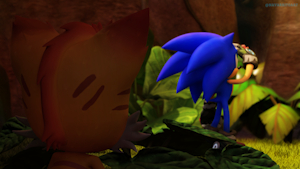 Sonic and Mangey by Navarrito