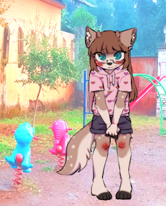 art trade with kittydeer by angxlmeat