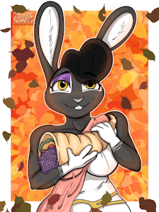 Thanksgiving Bunny! - Megara (@Gelbfur) by RCBlackDie