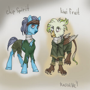 Chip Spirit and Kiwi Fruit by rasmary