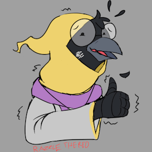 Nervous Thumbs Up Steriss by RazzleTheRed