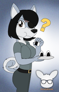 Yoko Eating Onigiri by KendraEevee