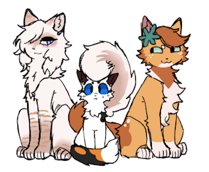 angelpaw and her cool grown friends by bluecorrosion