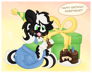 Birthday SkunkPony! by ZenawaSkunkPony