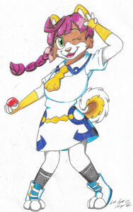 Furry Pokemon Trainer Chloe by SilverSimba01