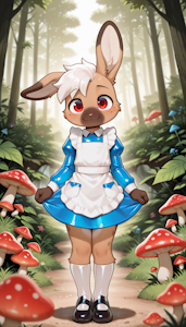 Bunny in wonderland by Minibit
